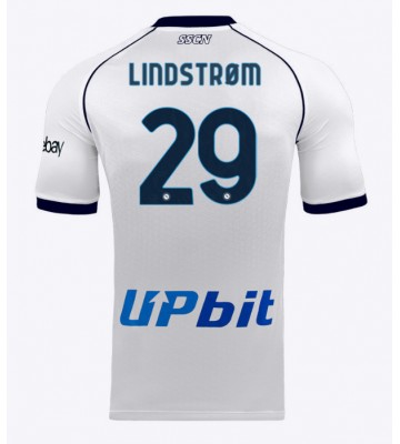 SSC Napoli Jesper Lindstrom #29 Segunda Equipación 2023-24 Manga Corta